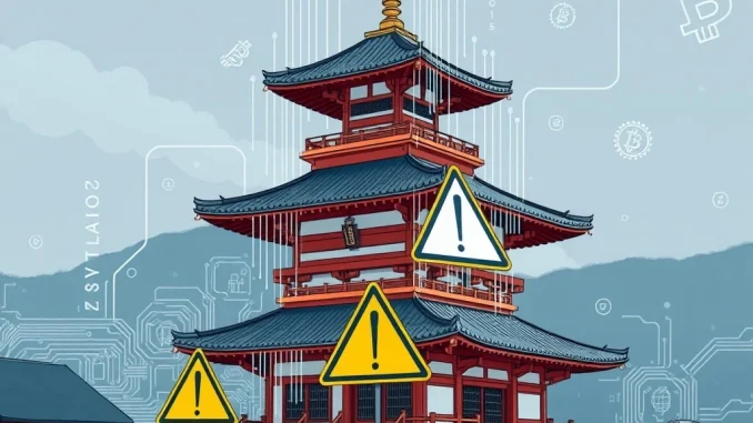 Depiction of Japan crypto regulations causing delays and rising compliance costs for the industry.