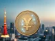 Digital yen symbol and blockchain technology signifying Japan's groundbreaking approval of its first yen-backed stablecoin.