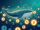 Jeffrey Huang's significant ETH long position illustrated by a whale interacting with crypto charts, highlighting a major market move.