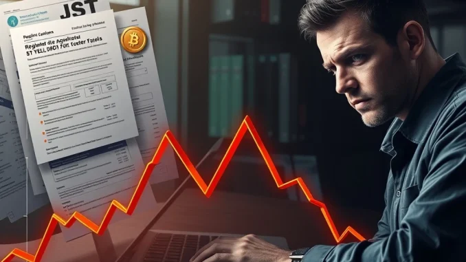 JST token price crashing amid regulatory scrutiny and market correction