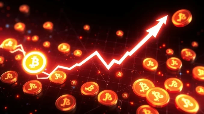 JTO cryptocurrency price chart showing dramatic 87% surge amid market volatility
