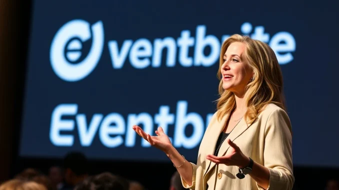 Julia Hartz speaking about Eventbrite's $225 million success