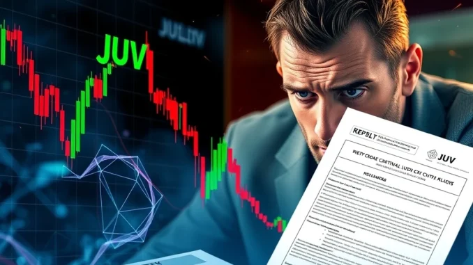 JUV cryptocurrency price crash amid regulatory pressure
