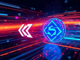 Visualizing Kalshi Solana expansion, showing the prediction market integrating with the high-speed Solana blockchain for enhanced DeFi capabilities.