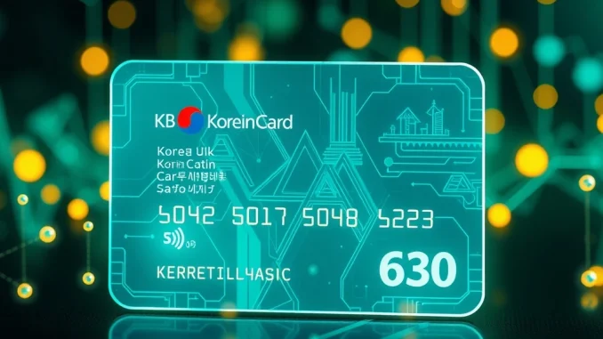 KB Kookmin Card's stablecoin initiative with Korean won and blockchain technology