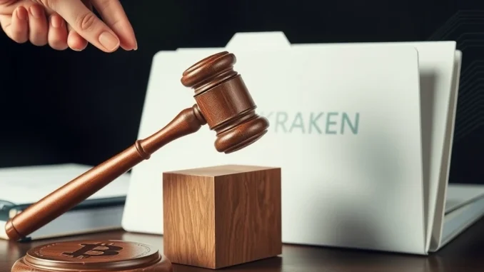 Image depicting the resolution of a legal matter, symbolizing Kraken founder Jesse Powell's cleared status after an FBI investigation.