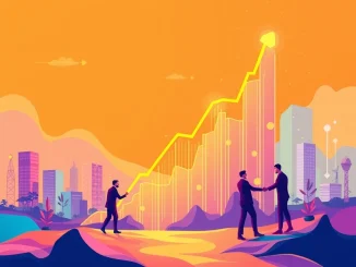 Chart showing the impressive LA crypto price surge, driven by institutional interest and market confidence.