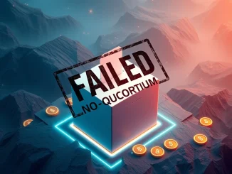 An image symbolizing the failed Lisk DAO proposal for an LSK token burn, highlighting quorum issues.