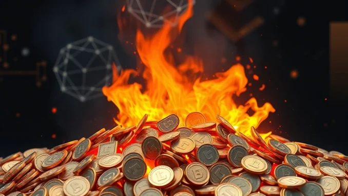 Visualizing the ListaDAO LISTA token burn, symbolizing a strategic reduction in supply and the impact of decentralized governance.