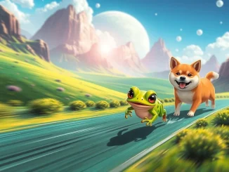 Little Pepe surges past Dogecoin and Shiba Inu, symbolizing its potential to hit a $0.10 target.