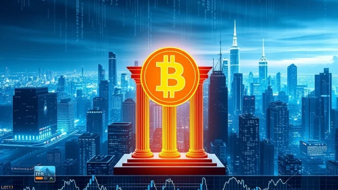 Visualizing Lombard's innovative LBTC token powering the on-chain Bitcoin market, representing significant growth and liquidity.