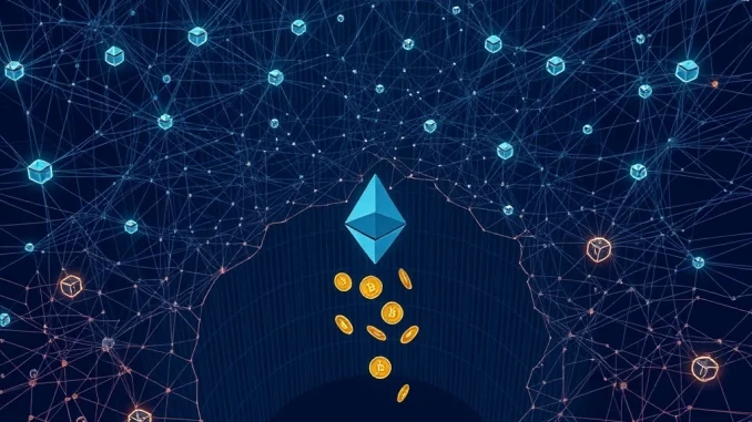 Lost ETH: Shocking $3.4 Billion Ethereum Vanishes Due to Errors and Bugs A visual representation of lost ETH disappearing into a digital void, highlighting the irreversible nature of digital asset loss.