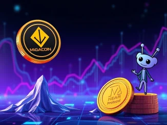 MAGACOIN FINANCE surges on Reddit crypto buzz, while NEAR Protocol declines amidst altcoin market consolidation.