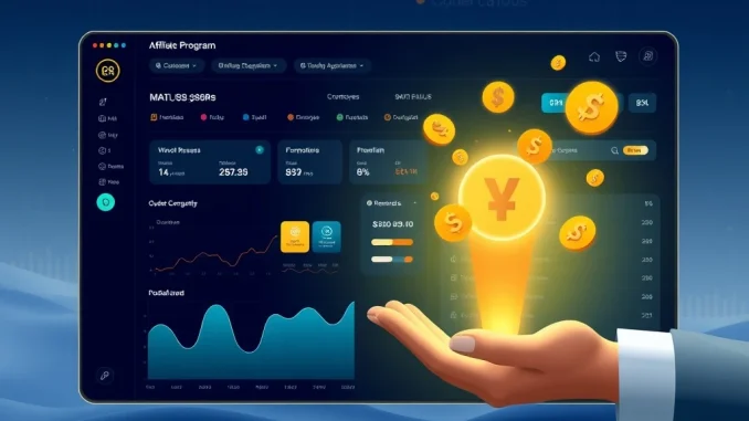 MAPU Token Affiliate Program: MatchAwards Unveils Revolutionary 20% Commission Opportunity A visual representation of the MatchAwards MAPU token affiliate program, showing digital currency flowing into a user's wallet, symbolizing 20% commissions and growth opportunities. Focuses on the MAPU token's utility.