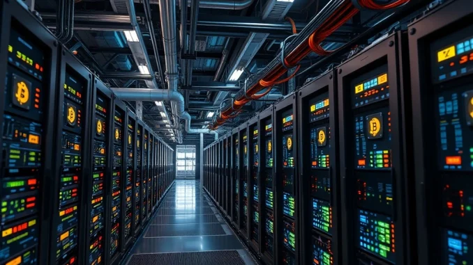 Marathon Digital Holdings Bitcoin mining facility with high-performance ASIC miners