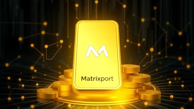 Matrixport Ventures invests in LBMA-backed tokenized gold XAUm for digital asset growth.