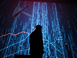 A symbolic image representing the Mawson Infrastructure CEO termination amidst fraud allegations, highlighting the corporate governance challenges in cryptocurrency mining.