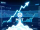 MDT cryptocurrency price surge with dramatic volatility shown on a financial chart
