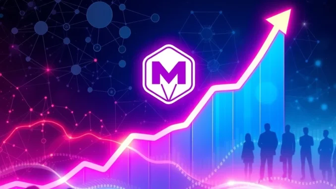 MDT Token price surge charts showing exponential growth, fueled by strategic blockchain partnership and ecosystem expansion.