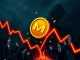 MEME token price crashing in a volatile cryptocurrency market