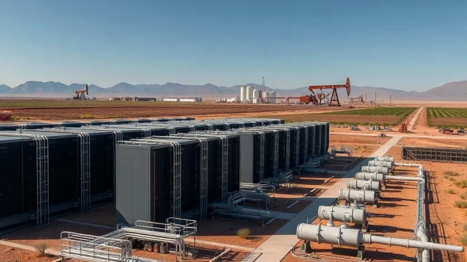 Mendell Helium's innovative Bitcoin mining facility powered by methane, symbolizing energy efficiency and institutional-grade operations.