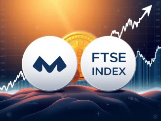 Metaplanet Bitcoin logo prominently displayed with the FTSE Japan Index symbol, representing its historic inclusion in the index.