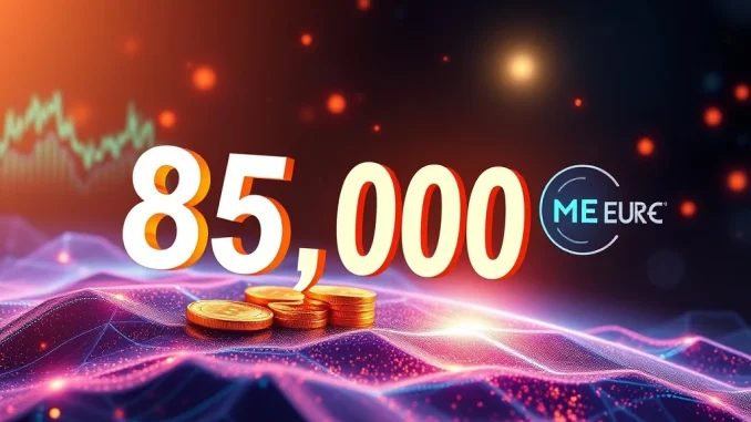 MEXC Launchpool: Unlock 85,000 USDT Rewards with EURR Staking MEXC Launchpool event graphic showing EURR stablecoin, USDT rewards, and crypto staking opportunities.