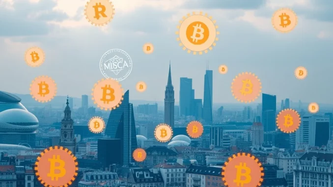 MiCA regulation authorizes crypto entities in Europe with digital currency symbols