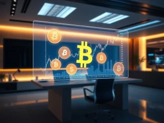 Holographic financial charts symbolizing MicroCloud Hologram's profit surge from its successful crypto derivatives investment strategy.