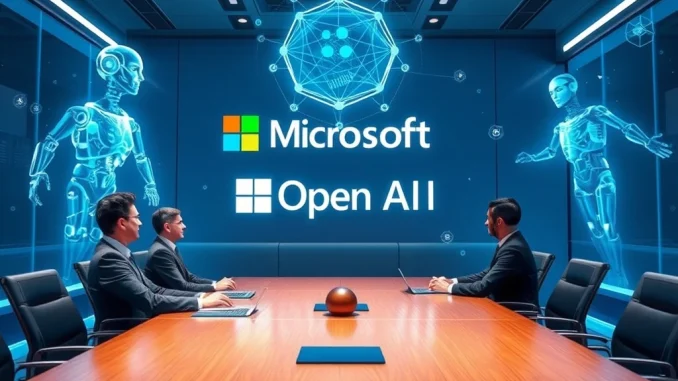 Microsoft OpenAI Deal: Securing 30% Stake for Long-Term AI Access in Groundbreaking Restructuring Microsoft and OpenAI executives discussing AI restructuring and long-term access