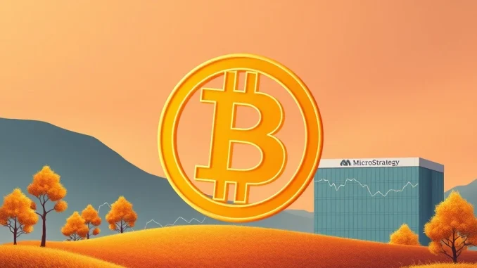 MicroStrategy's strategic Bitcoin accumulation and capital raise impacting the crypto market, symbolizing institutional confidence.