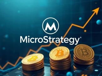 MicroStrategy's strategic move to expand Bitcoin holdings with a $2 billion BTC investment, symbolizing corporate leadership in digital assets.