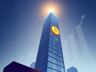 Visualizing MicroStrategy's impressive market cap, driven by its strategic corporate Bitcoin holdings.