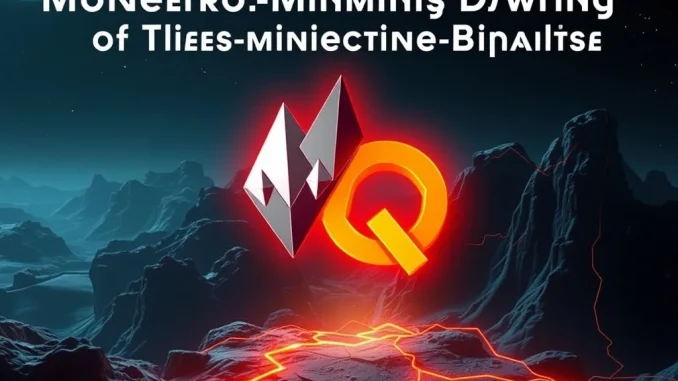 Monero's Qubic Dual-Mining Model: A Risky Bet on Scalability vs. Privacy? Monero and Qubic logos representing the dual-mining scalability vs. privacy debate