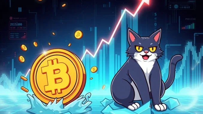 Meme coin Moo Deng crashing versus Troller Cat's explosive presale ROI potential