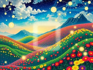 Takashi Murakami's '108 Flowers' NFTs launching on Base blockchain, symbolizing accessible digital art ownership.