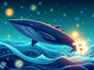 A whale symbolizing crypto whales targets the MUTM token, illustrating its projected 1000% DeFi gains and market potential.