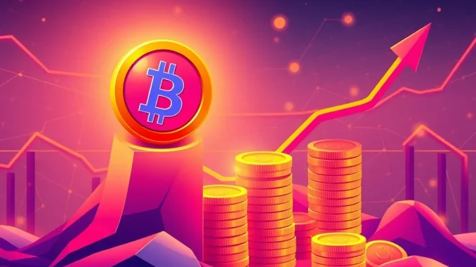 A graph showing significant growth, symbolizing the Mutuum Finance presale price jump and potential crypto investment returns.