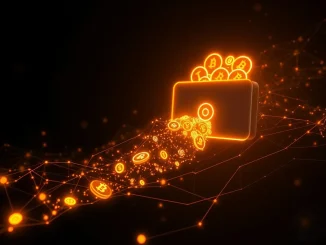 A digital wallet icon with a large amount of SPX tokens being withdrawn, symbolizing the recent **mystery wallet** transaction and its impact on the crypto market.