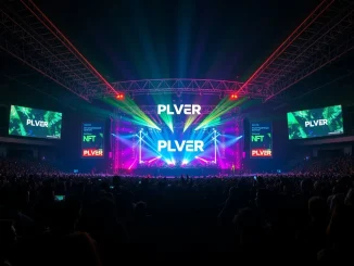 NEON Countdown festival-goers interacting with their secure NFT tickets, symbolizing the future of Web3 ticketing and blockchain events.