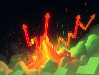 NFP price surge shown in a volatile cryptocurrency market chart