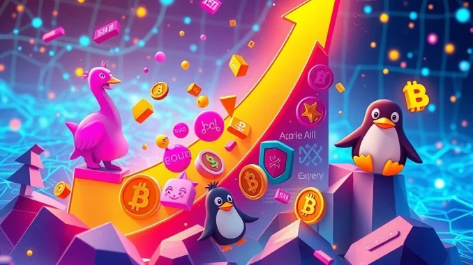 A dynamic visual representing the surging NFT market, with blue-chip NFTs and CryptoPunks leading a powerful resurgence in digital assets.