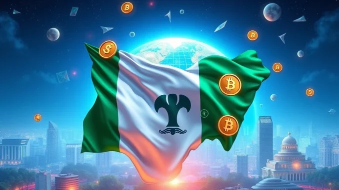 Visualizing Nigeria's pioneering approach to Nigeria Stablecoin Regulation, integrating digital finance with tax and global standards.