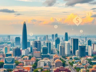 Nigeria's financial landscape embracing stablecoin innovation and new crypto regulation after the Binance crackdown, symbolizing a pivotal policy shift.