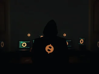 An alarming visual of a 'laptop farm' used in a North Korean cybercrime operation, highlighting digital infiltration and its severe consequences for corporate cybersecurity.