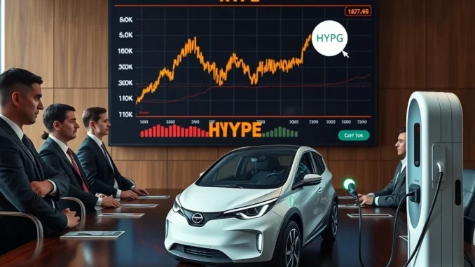 Nuvve's audacious crypto bet on Hyperliquid HYPE token, symbolizing a high-stakes corporate financial decision amidst market volatility.