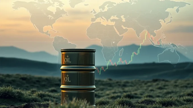 Oil prices reacting to Ukraine deal hopes, illustrating the ripple effect on global markets and potential crypto market impact.