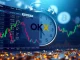 OKX delisting 21 margin trading pairs, showing charts and the OKX logo, symbolizing the impact on crypto trading.