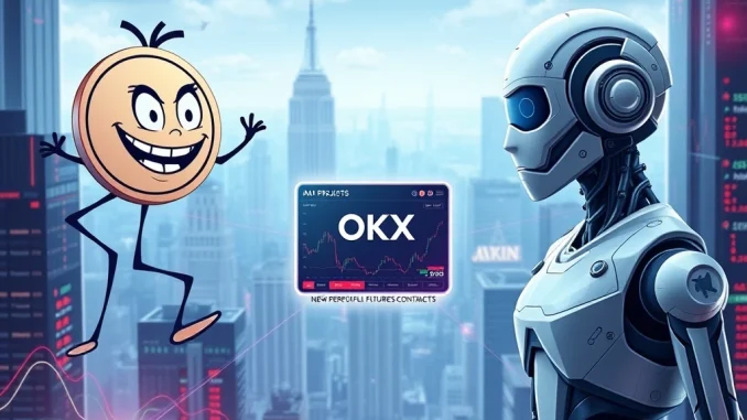 OKX's strategic launch of new perpetual futures contracts, targeting both meme coin and AI crypto projects.