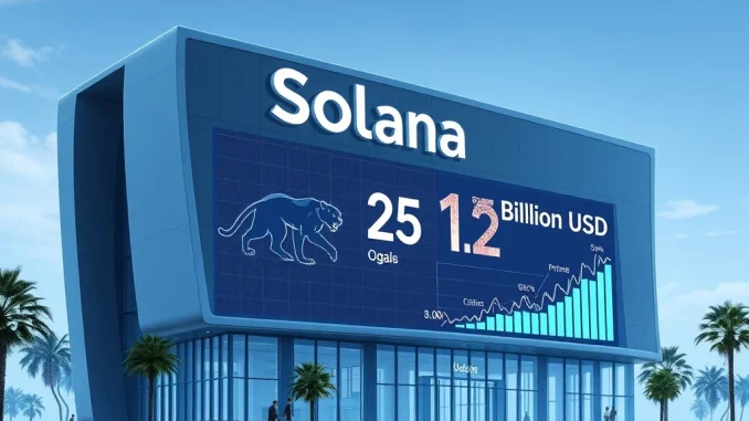 Pantera Capital's bold $1.25 billion Solana investment firm. It symbolizes a massive capital injection into the digital asset ecosystem.